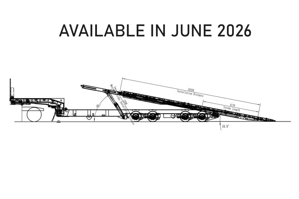 48FT Quad Axle Mega Tilt with Upper Deck
