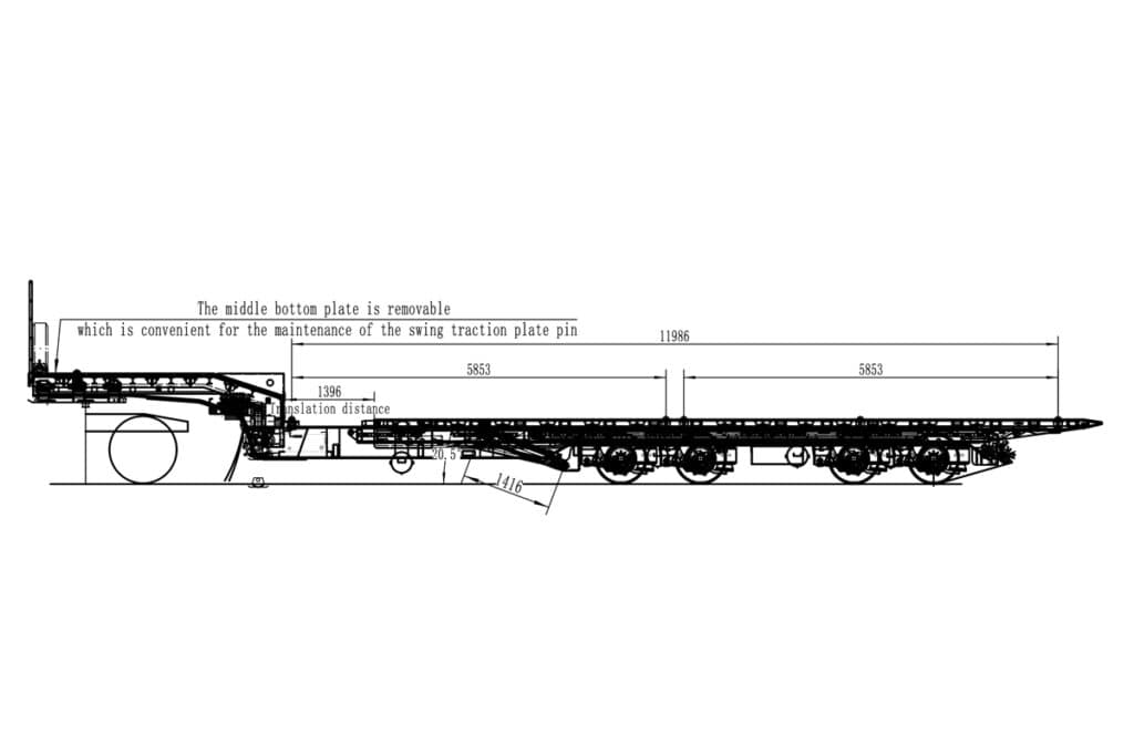 48FT Quad Axle Mega Tilt with Upper Deck
