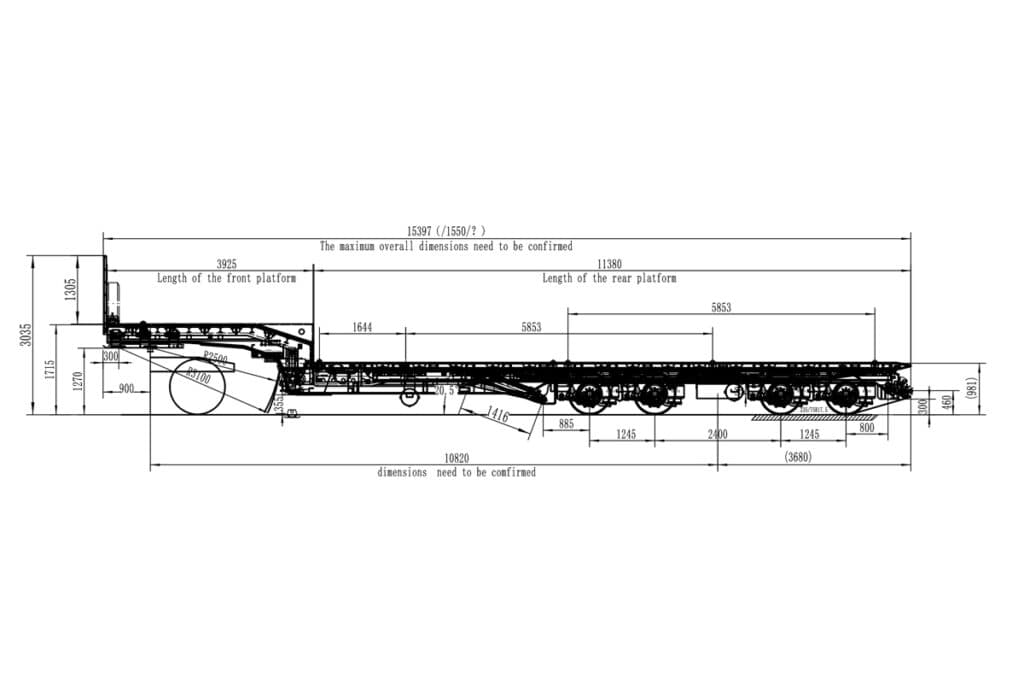 48FT Quad Axle Mega Tilt with Upper Deck