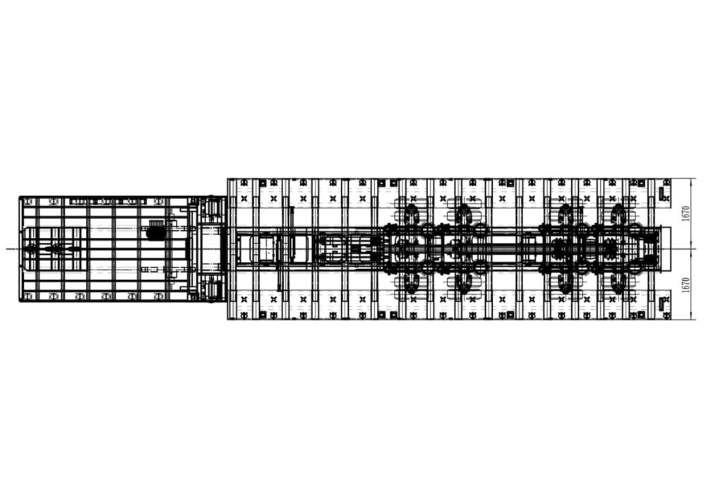 48FT Quad Axle Mega Tilt with Upper Deck